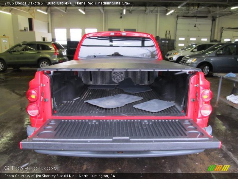 Flame Red / Medium Slate Gray 2006 Dodge Dakota ST Quad Cab 4x4