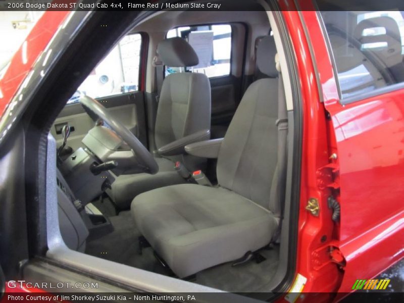 Flame Red / Medium Slate Gray 2006 Dodge Dakota ST Quad Cab 4x4