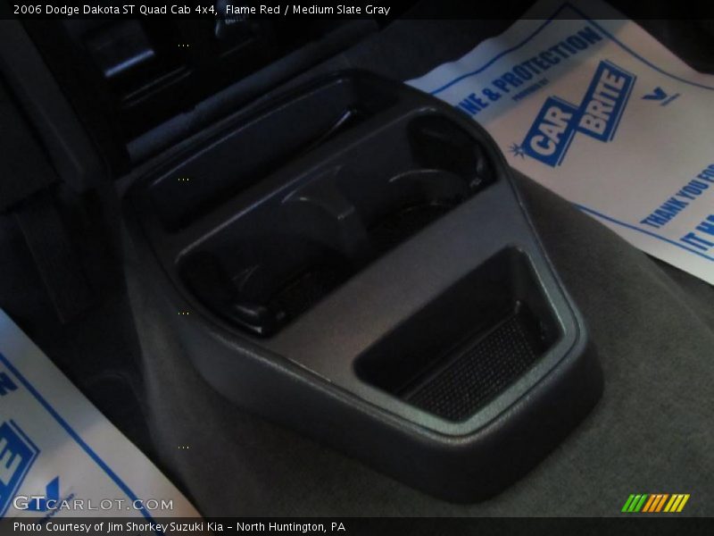 Flame Red / Medium Slate Gray 2006 Dodge Dakota ST Quad Cab 4x4