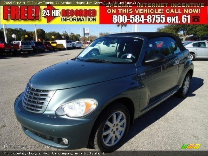 Magnesium Green Pearl / Pastel Slate Gray 2006 Chrysler PT Cruiser Touring Convertible