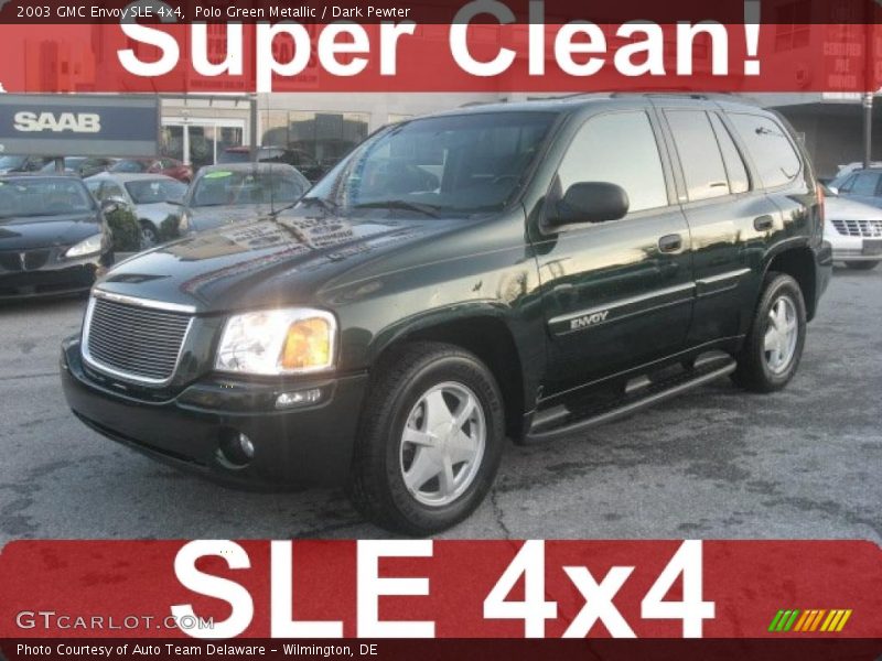 Polo Green Metallic / Dark Pewter 2003 GMC Envoy SLE 4x4