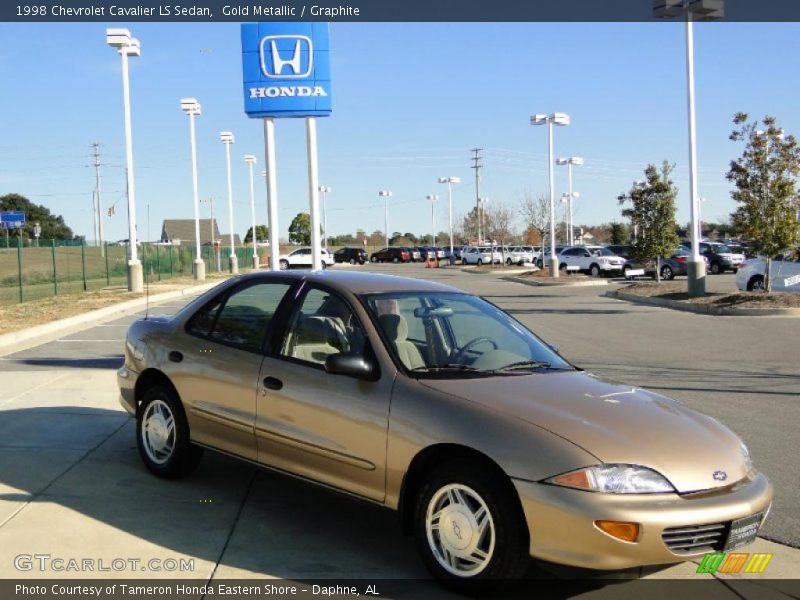 Gold Metallic / Graphite 1998 Chevrolet Cavalier LS Sedan
