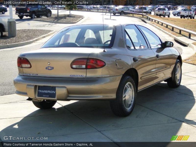 Gold Metallic / Graphite 1998 Chevrolet Cavalier LS Sedan