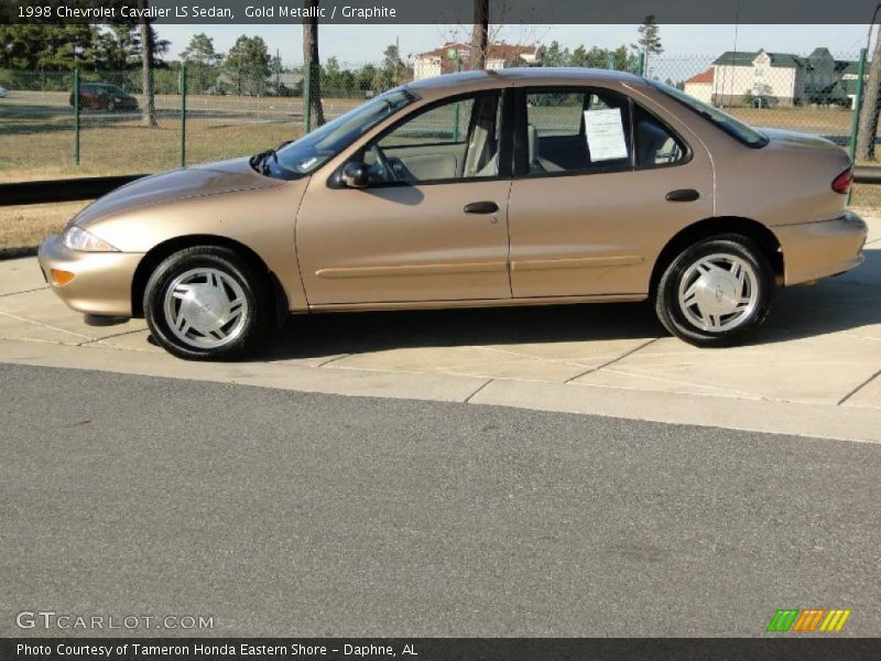 Gold Metallic / Graphite 1998 Chevrolet Cavalier LS Sedan