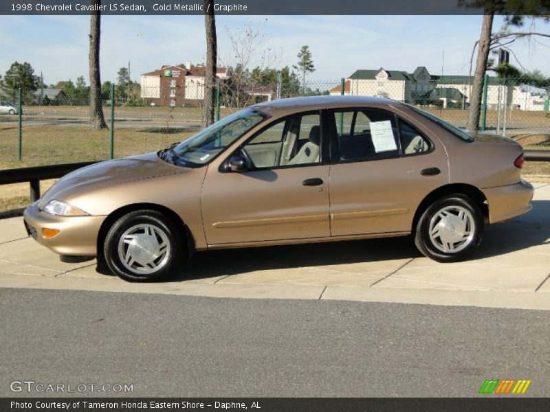 Gold Metallic / Graphite 1998 Chevrolet Cavalier LS Sedan