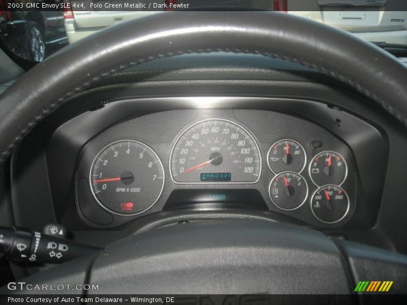 Polo Green Metallic / Dark Pewter 2003 GMC Envoy SLE 4x4