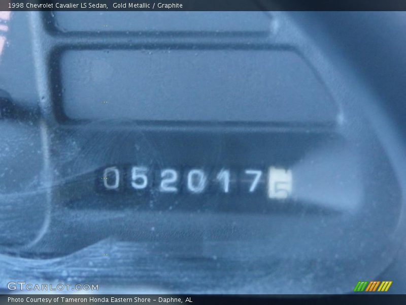 Gold Metallic / Graphite 1998 Chevrolet Cavalier LS Sedan