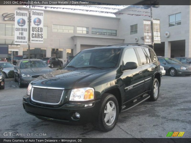 Polo Green Metallic / Dark Pewter 2003 GMC Envoy SLE 4x4