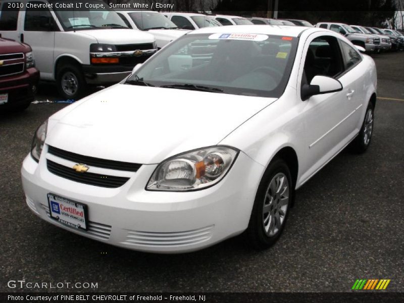 Summit White / Ebony 2010 Chevrolet Cobalt LT Coupe
