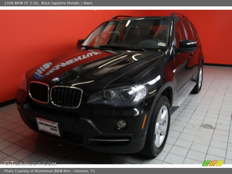 Black Sapphire Metallic / Black 2008 BMW X5 3.0si