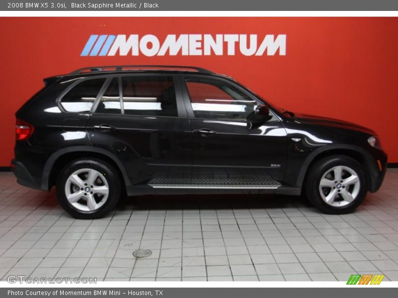 Black Sapphire Metallic / Black 2008 BMW X5 3.0si