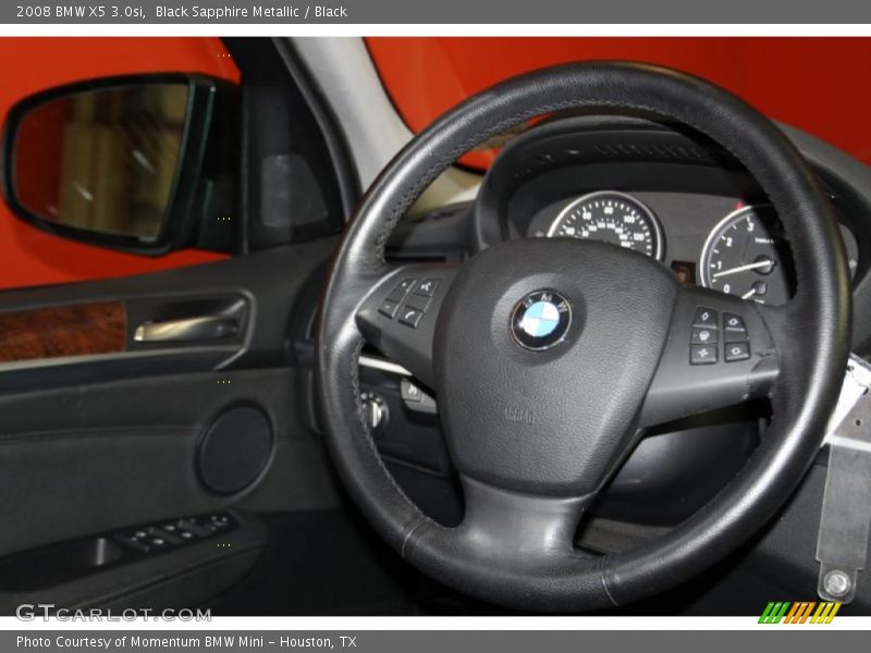 Black Sapphire Metallic / Black 2008 BMW X5 3.0si