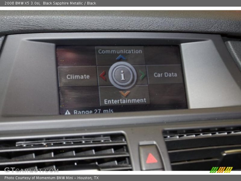 Black Sapphire Metallic / Black 2008 BMW X5 3.0si