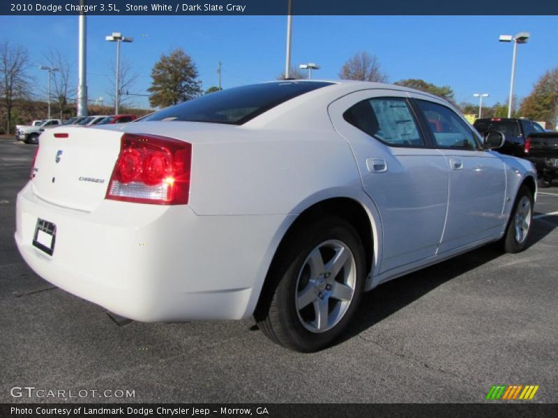 Stone White / Dark Slate Gray 2010 Dodge Charger 3.5L
