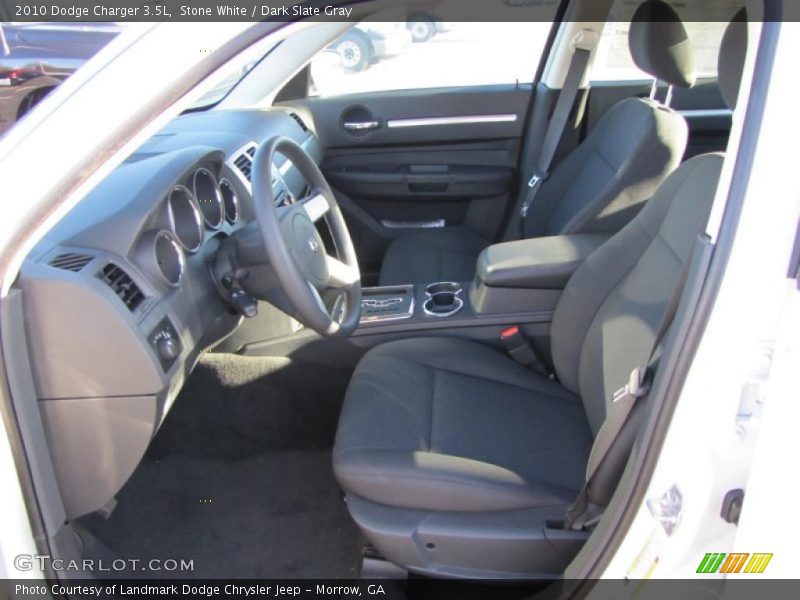 Stone White / Dark Slate Gray 2010 Dodge Charger 3.5L