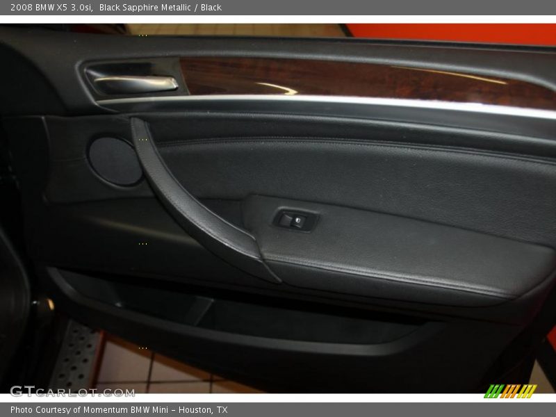 Black Sapphire Metallic / Black 2008 BMW X5 3.0si
