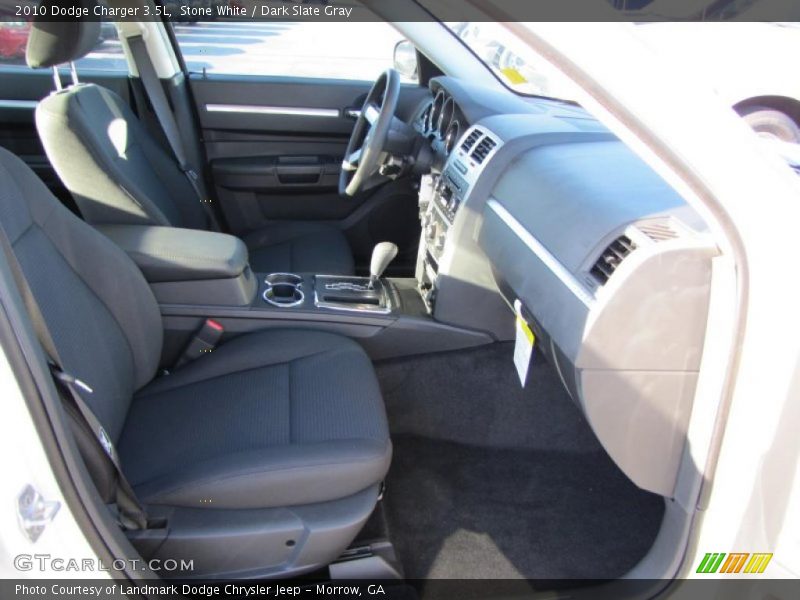 Stone White / Dark Slate Gray 2010 Dodge Charger 3.5L
