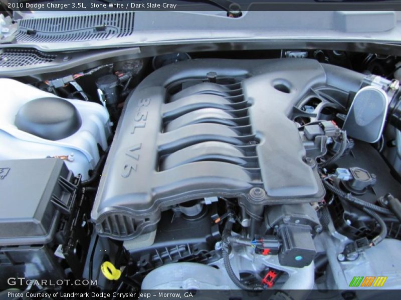 Stone White / Dark Slate Gray 2010 Dodge Charger 3.5L