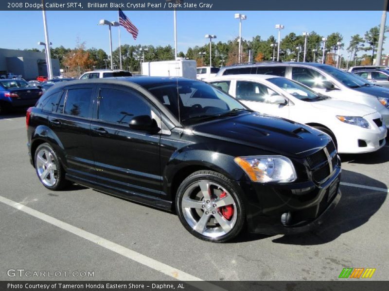Brilliant Black Crystal Pearl / Dark Slate Gray 2008 Dodge Caliber SRT4