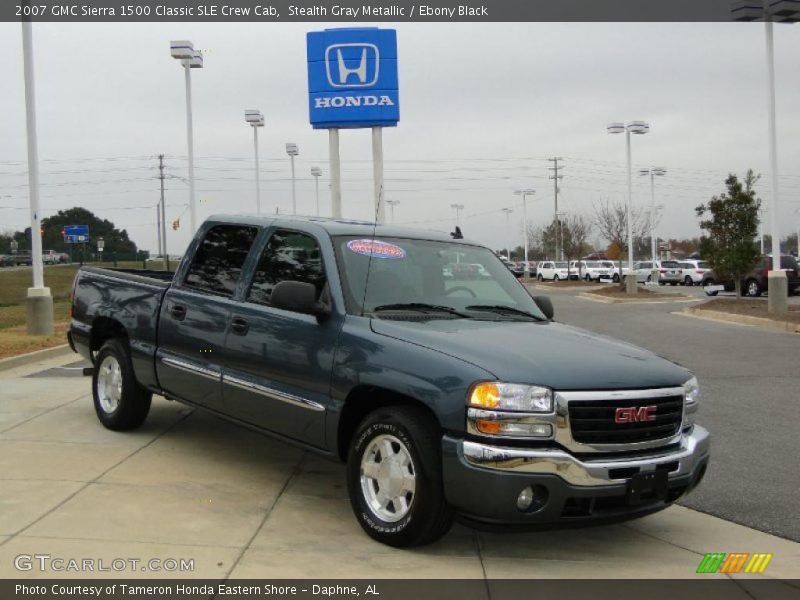 Stealth Gray Metallic / Ebony Black 2007 GMC Sierra 1500 Classic SLE Crew Cab