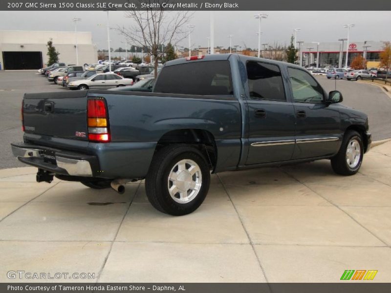 Stealth Gray Metallic / Ebony Black 2007 GMC Sierra 1500 Classic SLE Crew Cab