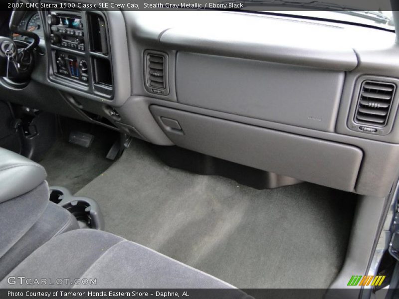 Stealth Gray Metallic / Ebony Black 2007 GMC Sierra 1500 Classic SLE Crew Cab