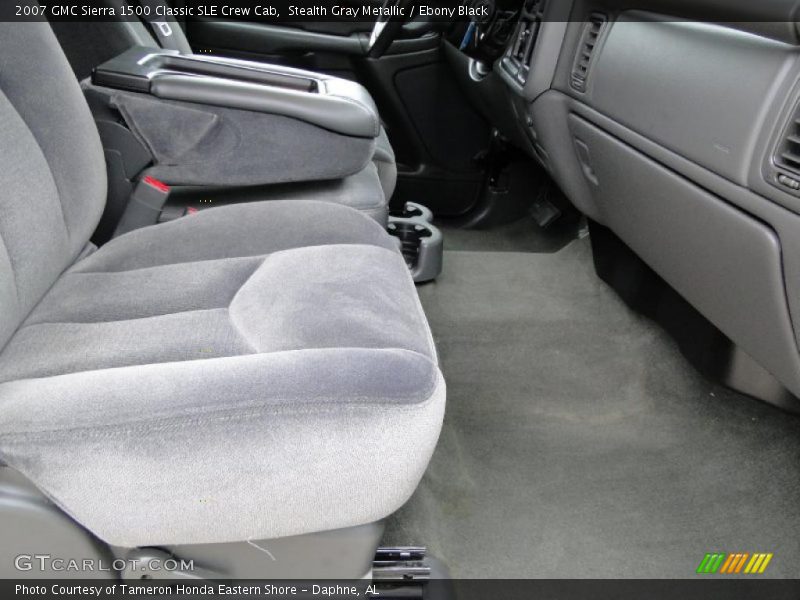 Stealth Gray Metallic / Ebony Black 2007 GMC Sierra 1500 Classic SLE Crew Cab
