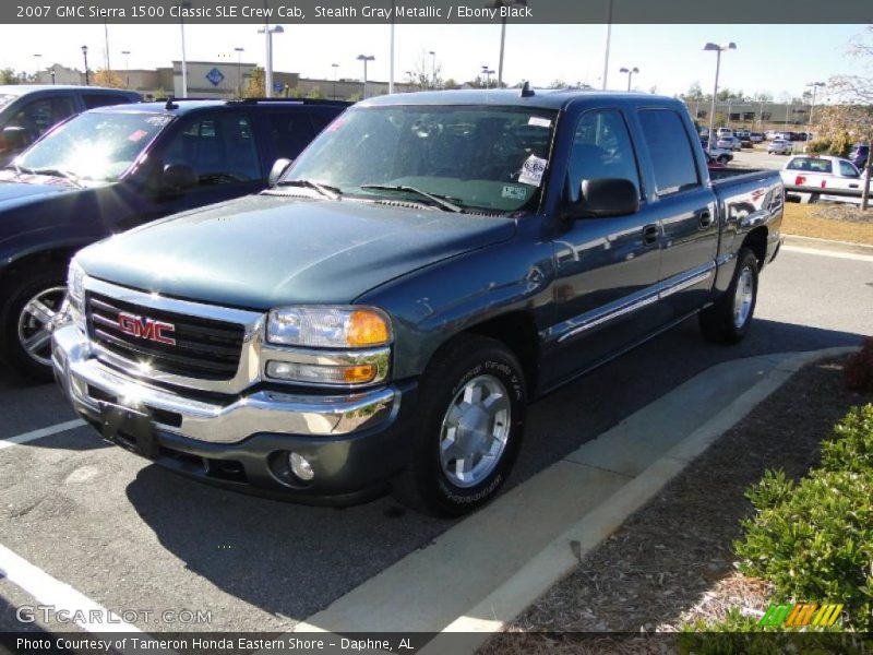 Stealth Gray Metallic / Ebony Black 2007 GMC Sierra 1500 Classic SLE Crew Cab