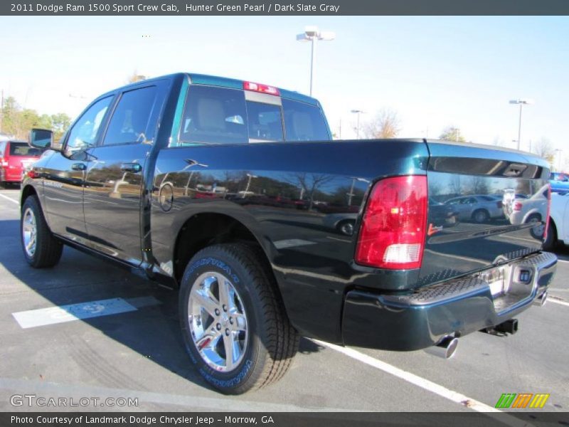 Hunter Green Pearl / Dark Slate Gray 2011 Dodge Ram 1500 Sport Crew Cab
