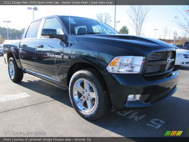 Hunter Green Pearl / Dark Slate Gray 2011 Dodge Ram 1500 Sport Crew Cab