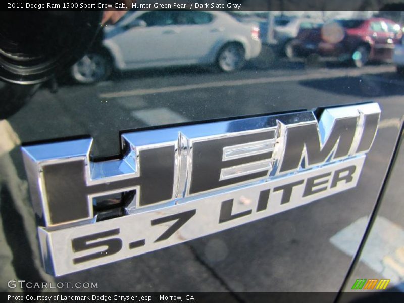 Hunter Green Pearl / Dark Slate Gray 2011 Dodge Ram 1500 Sport Crew Cab