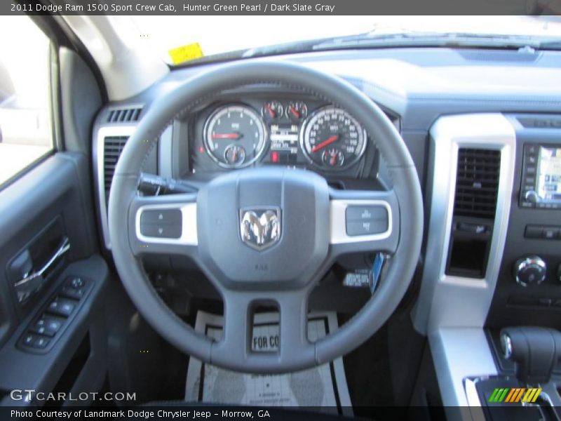 Hunter Green Pearl / Dark Slate Gray 2011 Dodge Ram 1500 Sport Crew Cab