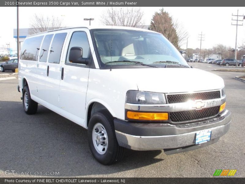 Summit White / Medium Pewter 2010 Chevrolet Express 3500 Cargo Van