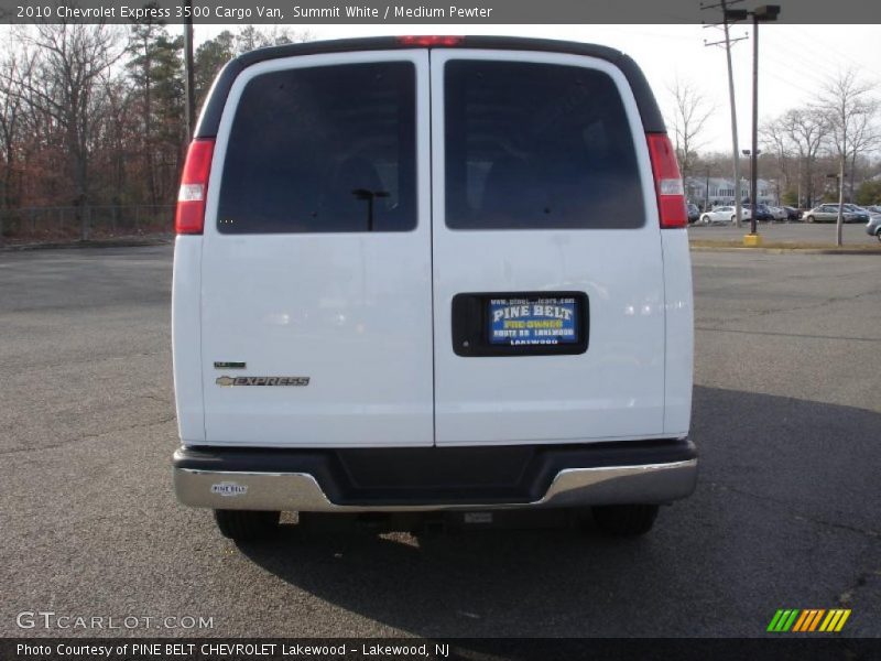 Summit White / Medium Pewter 2010 Chevrolet Express 3500 Cargo Van
