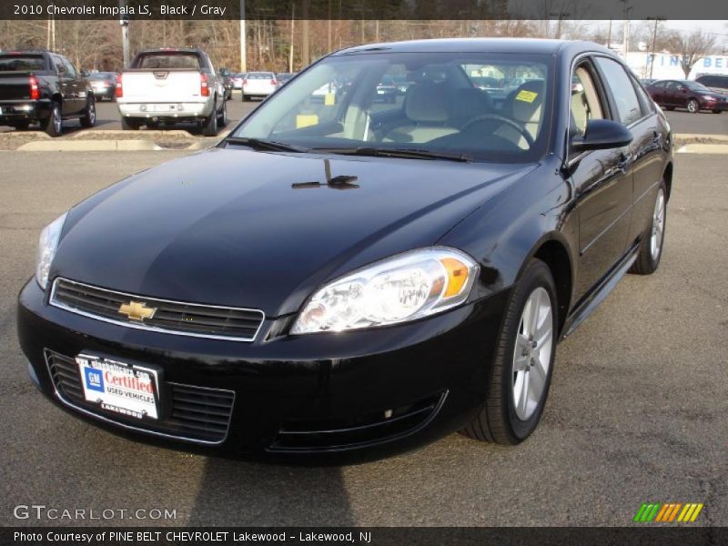 Black / Gray 2010 Chevrolet Impala LS
