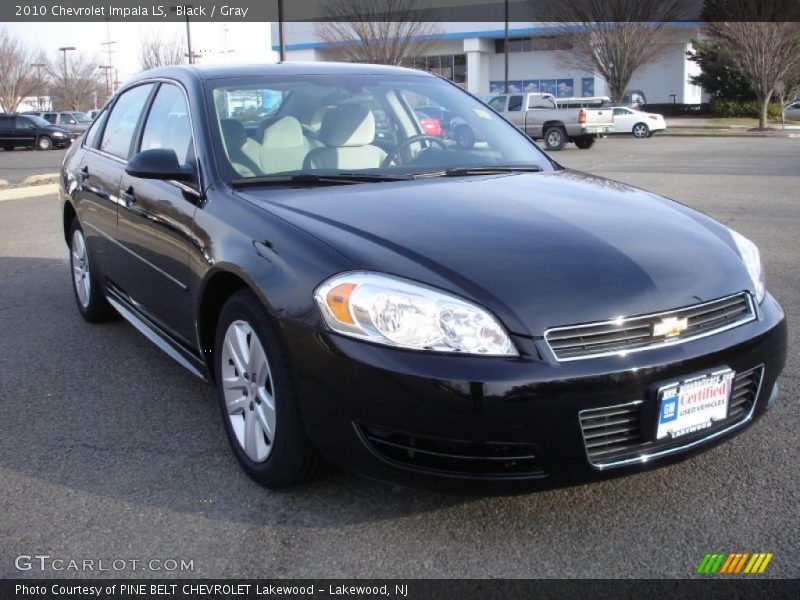 Black / Gray 2010 Chevrolet Impala LS
