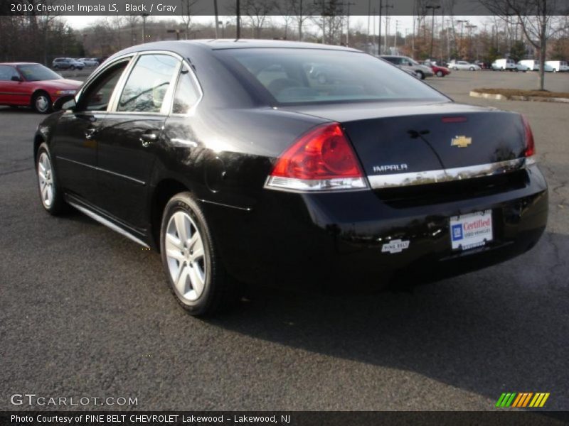 Black / Gray 2010 Chevrolet Impala LS