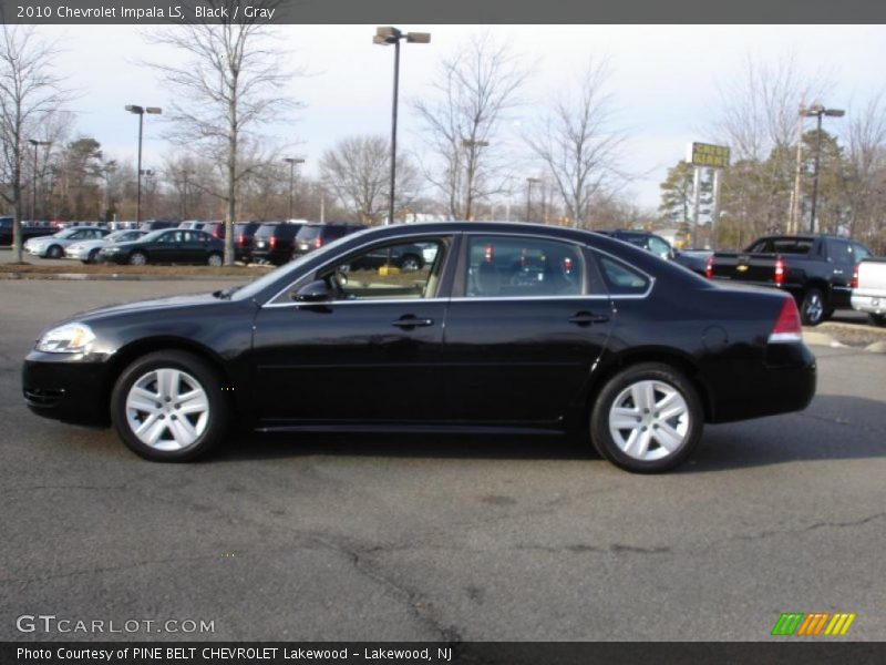 Black / Gray 2010 Chevrolet Impala LS