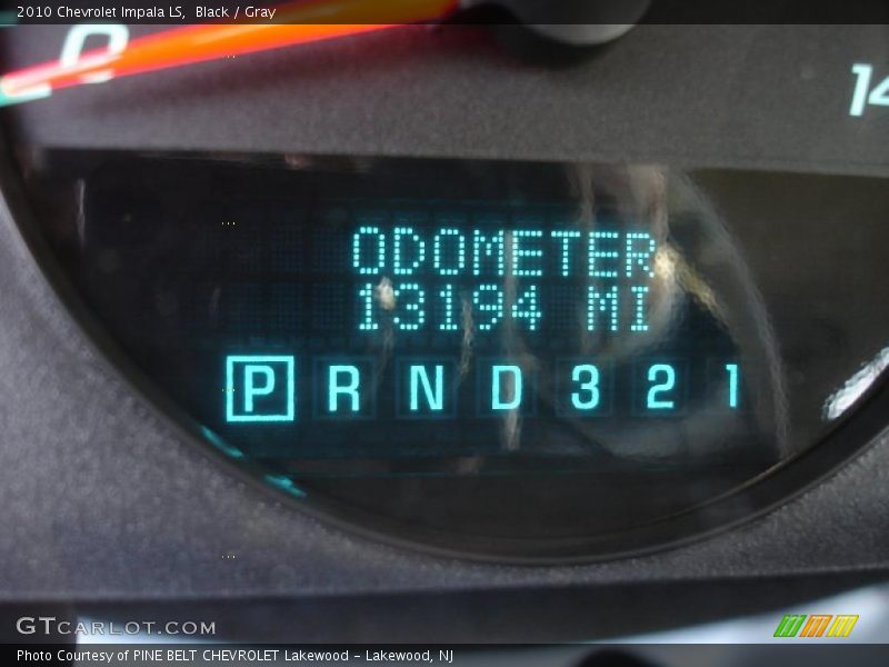 Black / Gray 2010 Chevrolet Impala LS