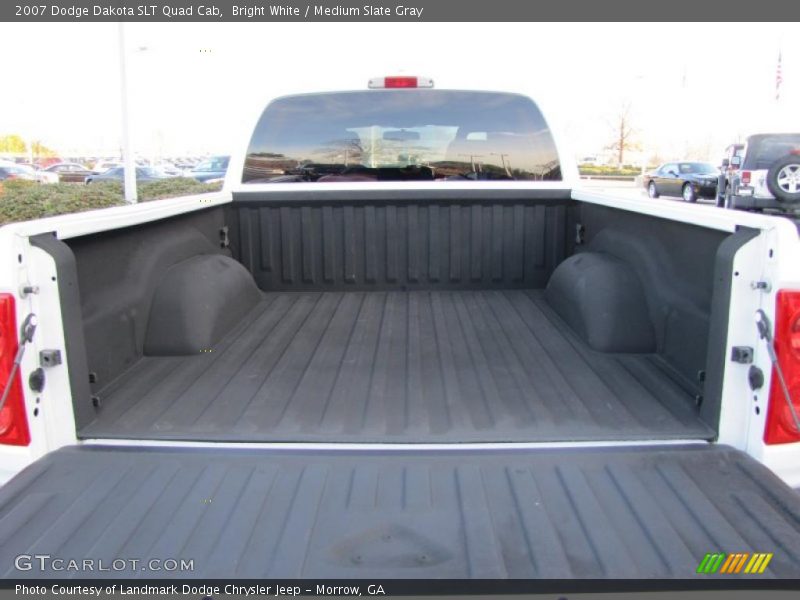 Bright White / Medium Slate Gray 2007 Dodge Dakota SLT Quad Cab
