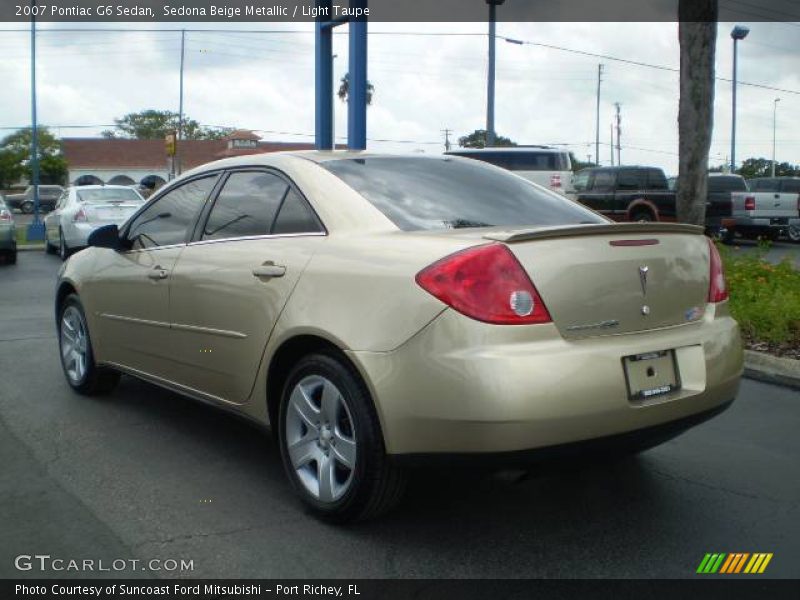 Sedona Beige Metallic / Light Taupe 2007 Pontiac G6 Sedan