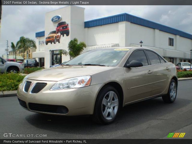 Sedona Beige Metallic / Light Taupe 2007 Pontiac G6 Sedan
