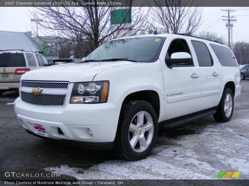 Summit White / Ebony 2007 Chevrolet Suburban 1500 LTZ 4x4