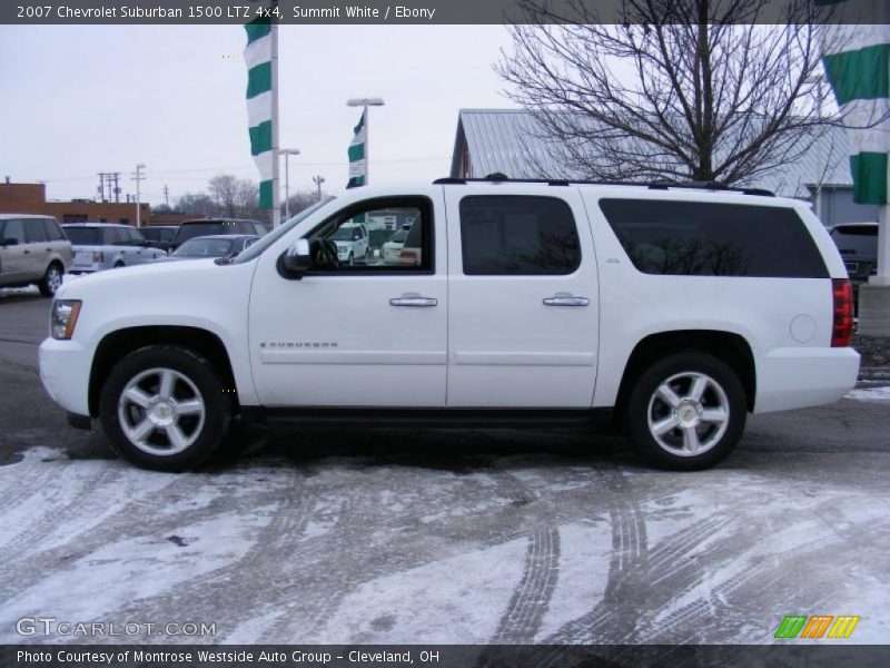 Summit White / Ebony 2007 Chevrolet Suburban 1500 LTZ 4x4