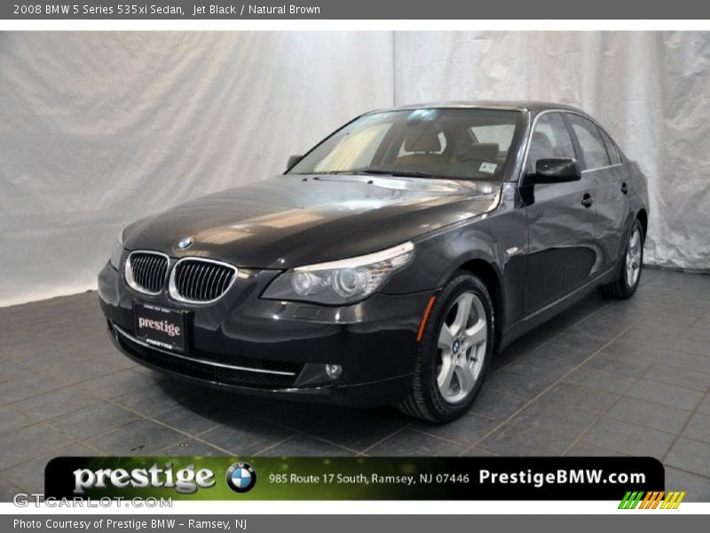 Jet Black / Natural Brown 2008 BMW 5 Series 535xi Sedan