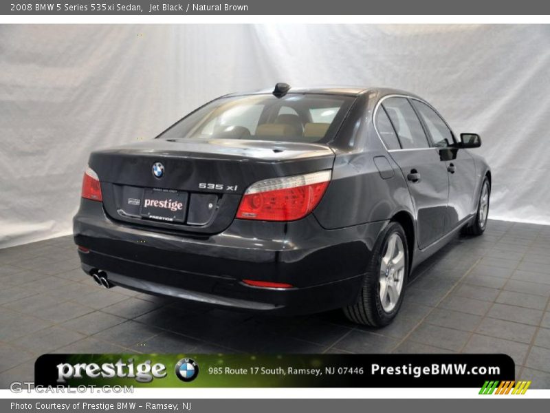 Jet Black / Natural Brown 2008 BMW 5 Series 535xi Sedan