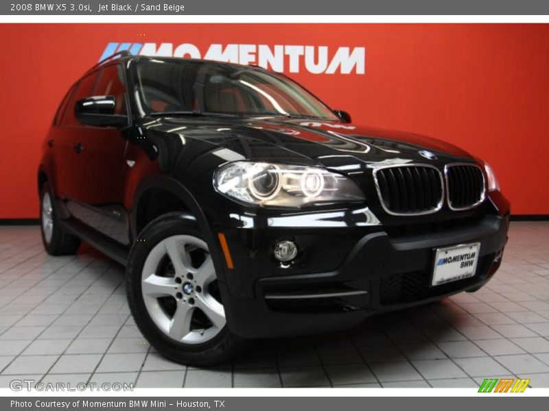 Jet Black / Sand Beige 2008 BMW X5 3.0si