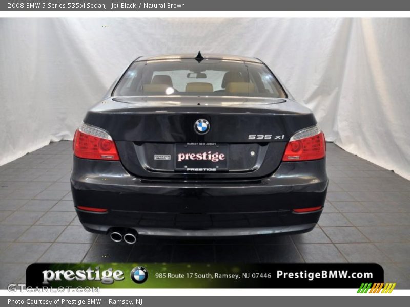 Jet Black / Natural Brown 2008 BMW 5 Series 535xi Sedan