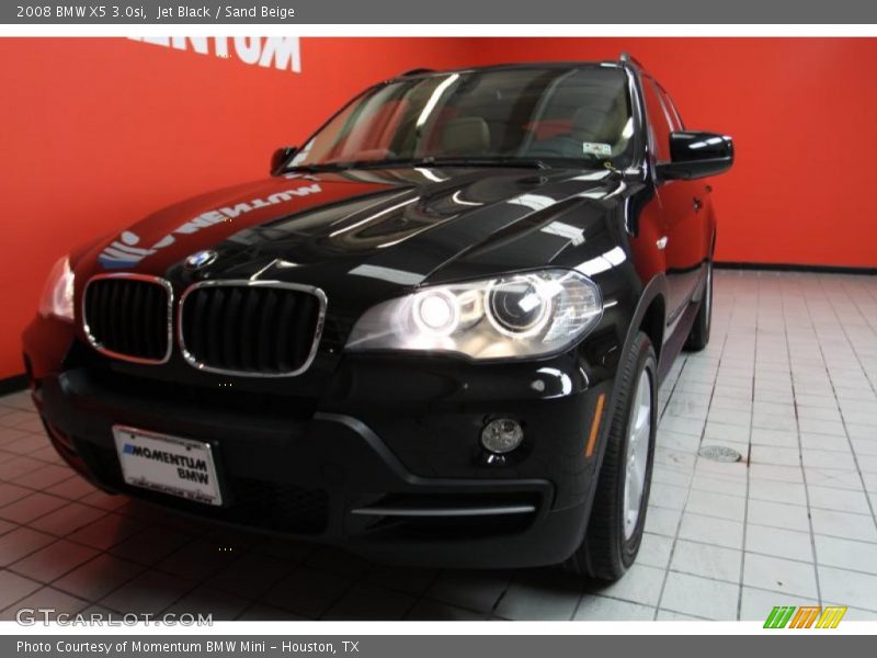 Jet Black / Sand Beige 2008 BMW X5 3.0si