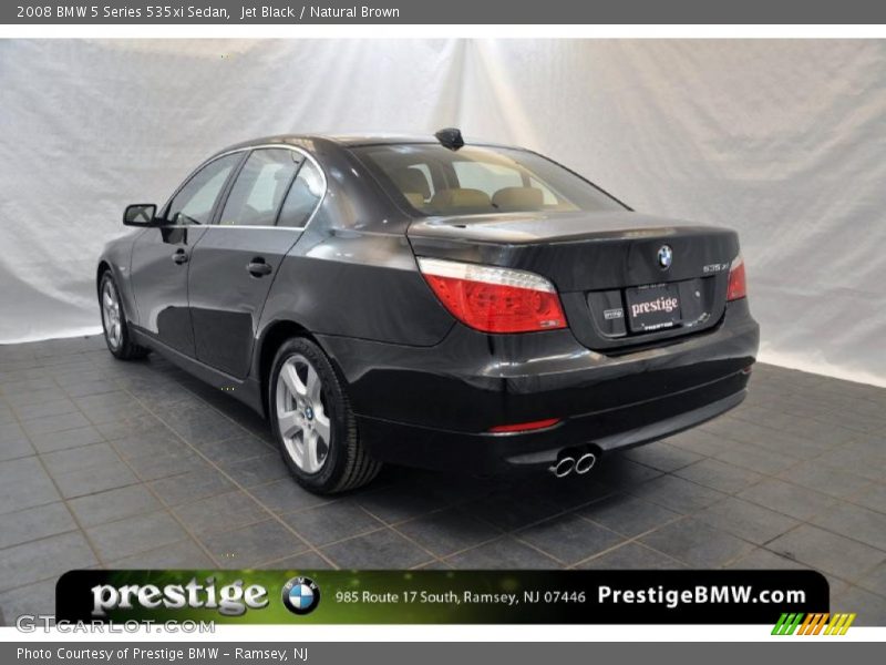 Jet Black / Natural Brown 2008 BMW 5 Series 535xi Sedan